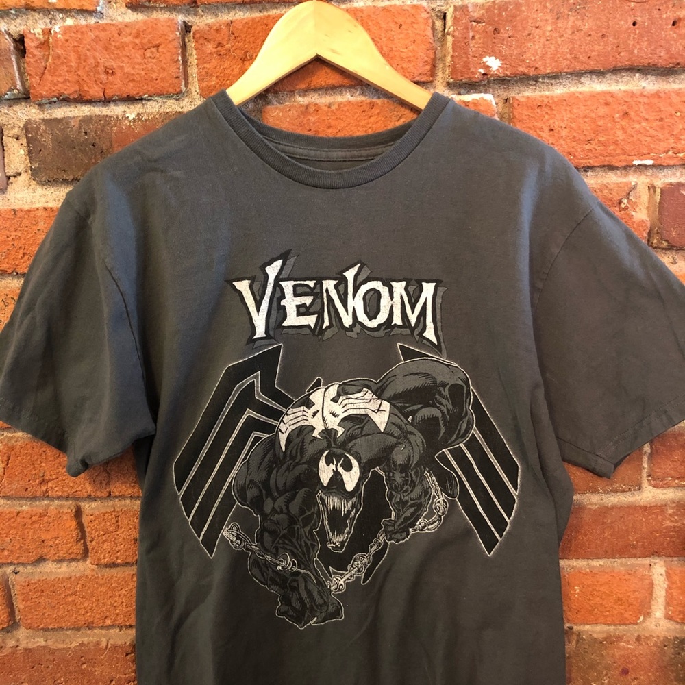Venom Vintage Inspired Marvel Grey T Shirt